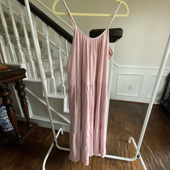 Magaschoni Pale Pink Sleeveless Midi Dress - Picture 8 of 9